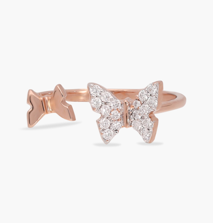 The Mother-Daughter Butterfly Ring